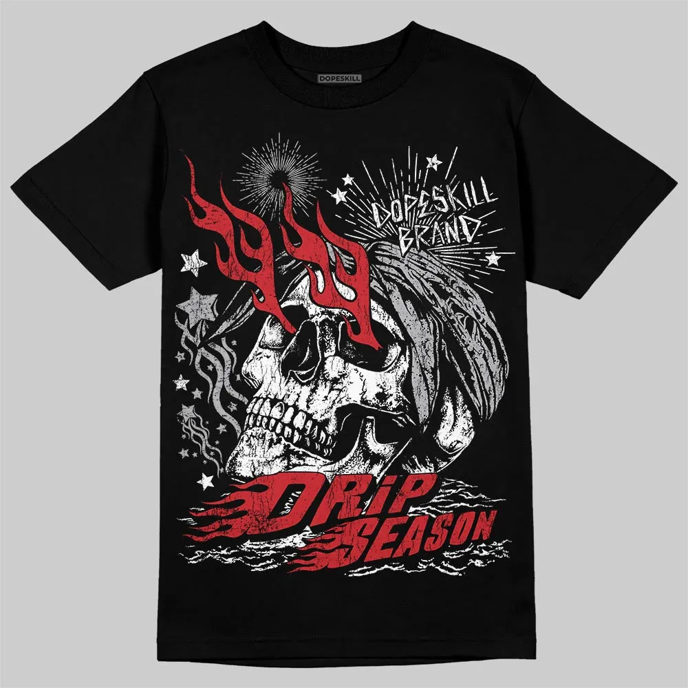 White Cement 4s DopeSkill T-Shirt Drip Season Graphic sold by DopeSkill product image thumbnail 2