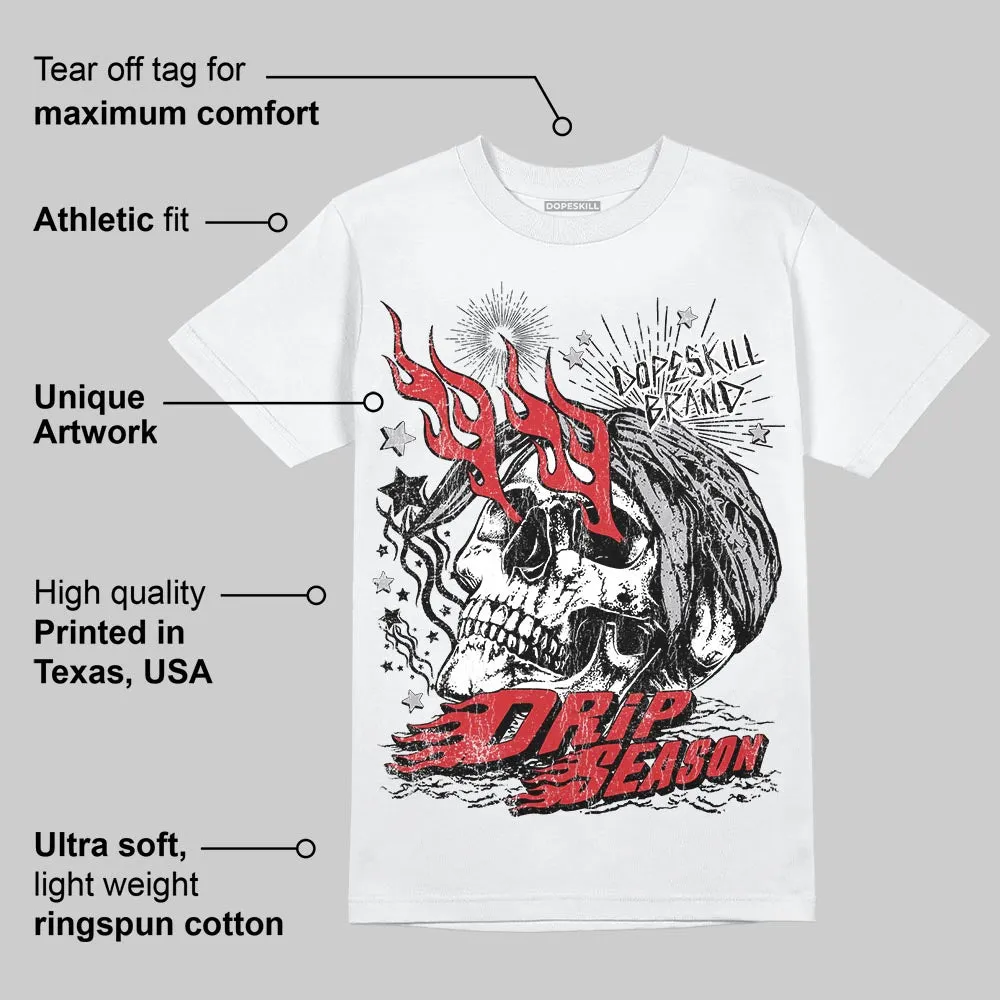 White Cement 4s DopeSkill T-Shirt Drip Season Graphic sold by DopeSkill product image thumbnail 3