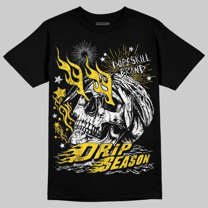 Black Tour Yellow AJ 4 Thunder DopeSkill T-Shirt Drip Season Graphic sold by DopeSkill