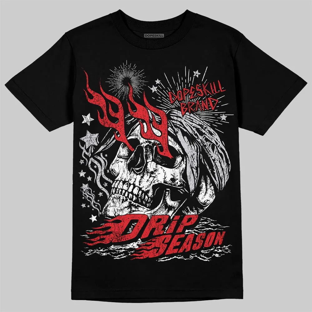 Red Cement 4S DopeSkill T-Shirt Drip Season Graphic sold by DopeSkill product image thumbnail 2