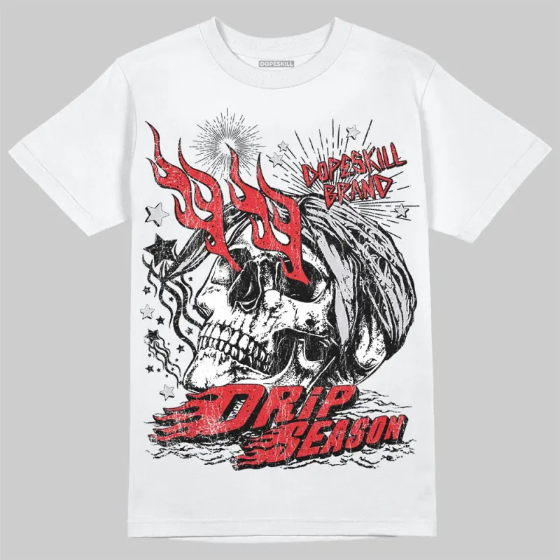Red Cement 4S DopeSkill T-Shirt Drip Season Graphic sold by DopeSkill