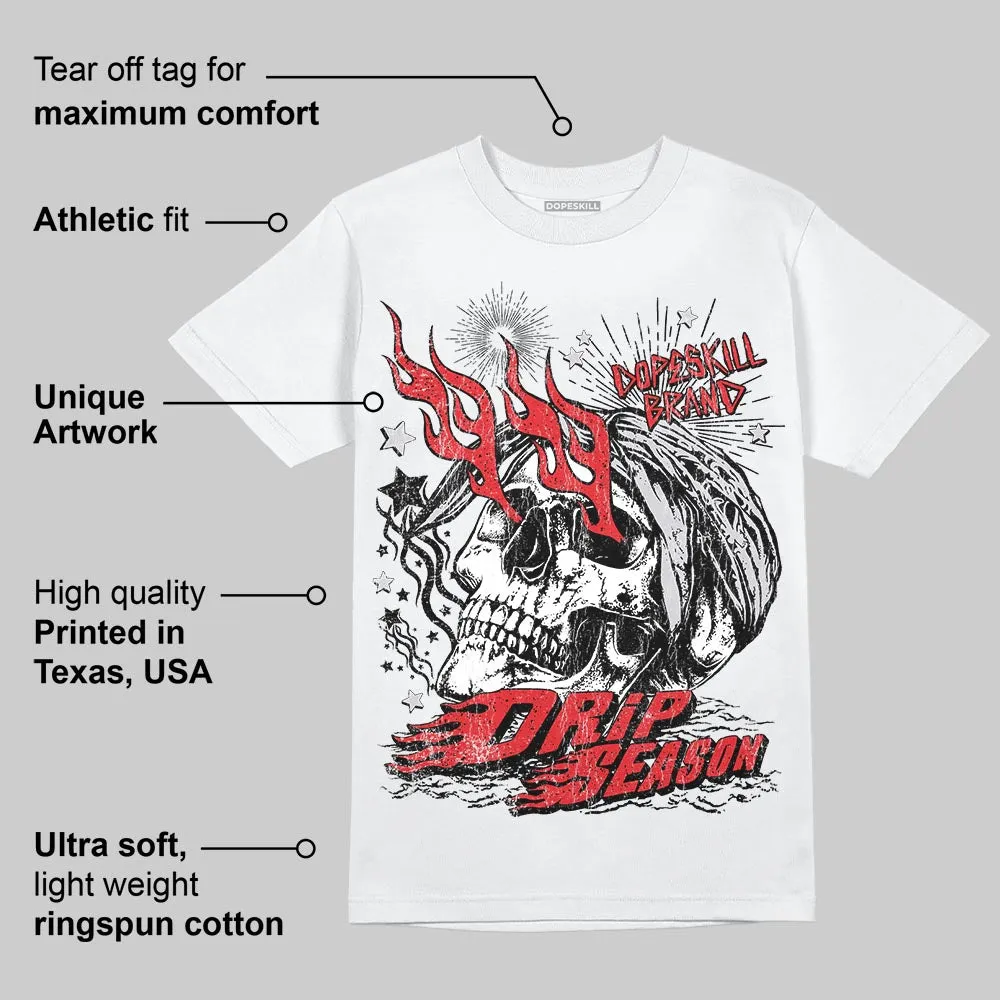 Red Cement 4S DopeSkill T-Shirt Drip Season Graphic sold by DopeSkill product image thumbnail 3