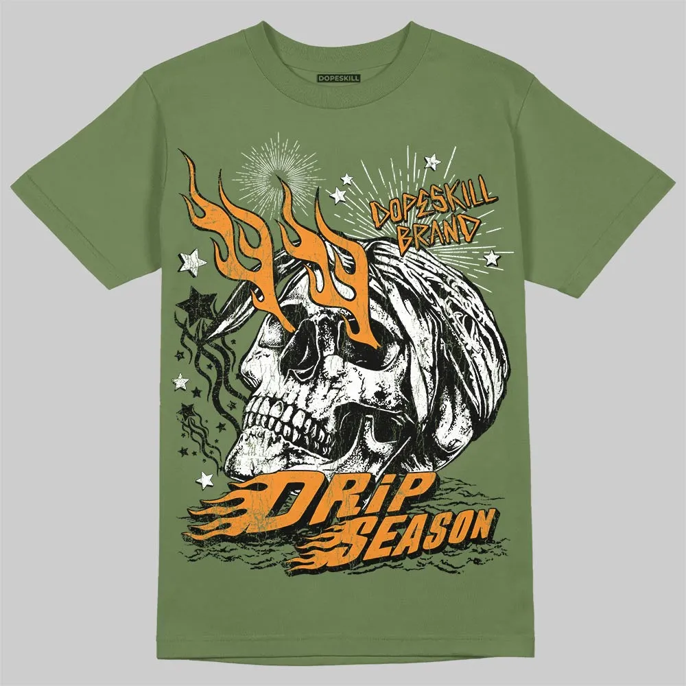 Olive 5s DopeSkill T-Shirt Drip Season Graphic sold by DopeSkill product image thumbnail 3