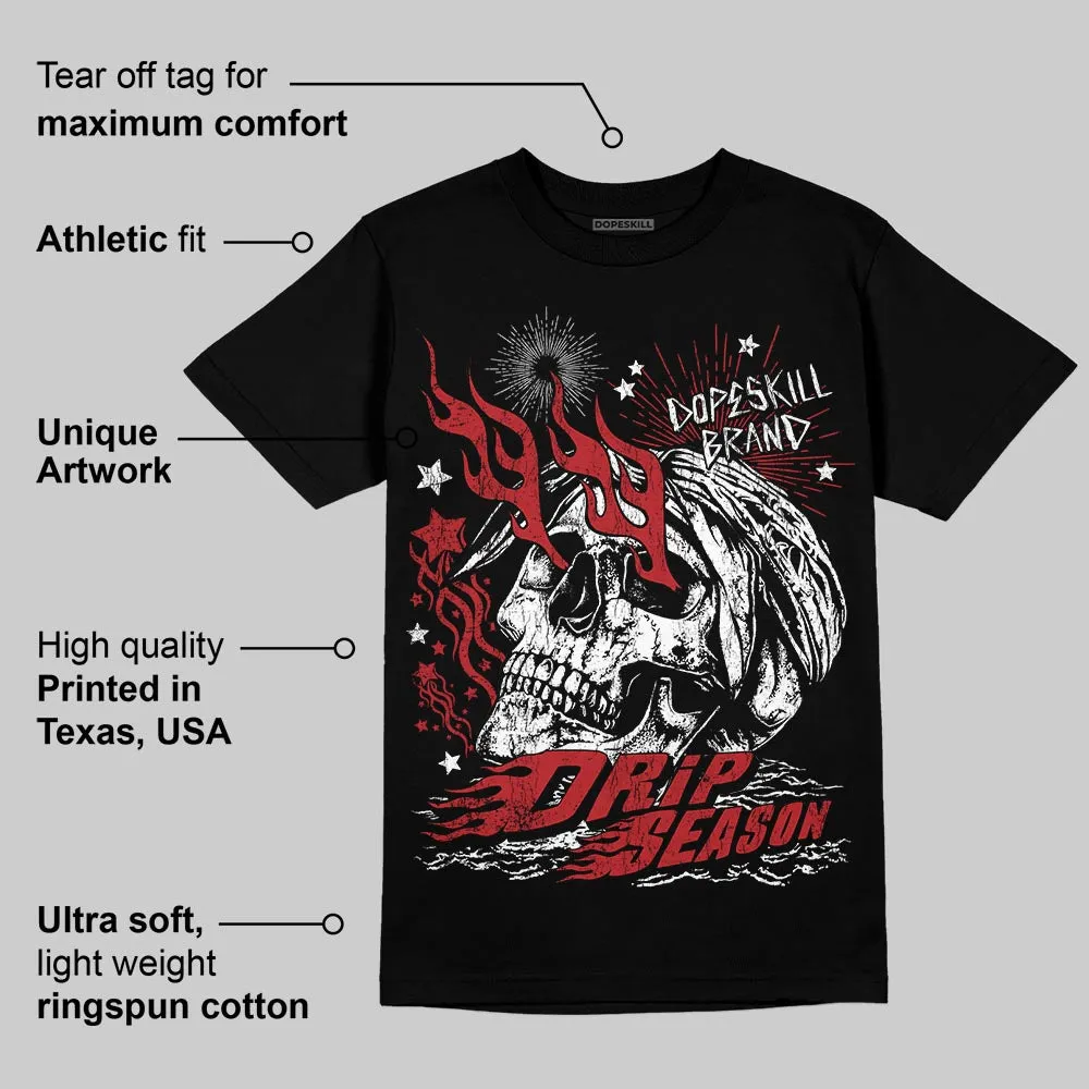 Flu Game 12s DopeSkill T-Shirt Drip Season Graphic sold by DopeSkill product image thumbnail 3