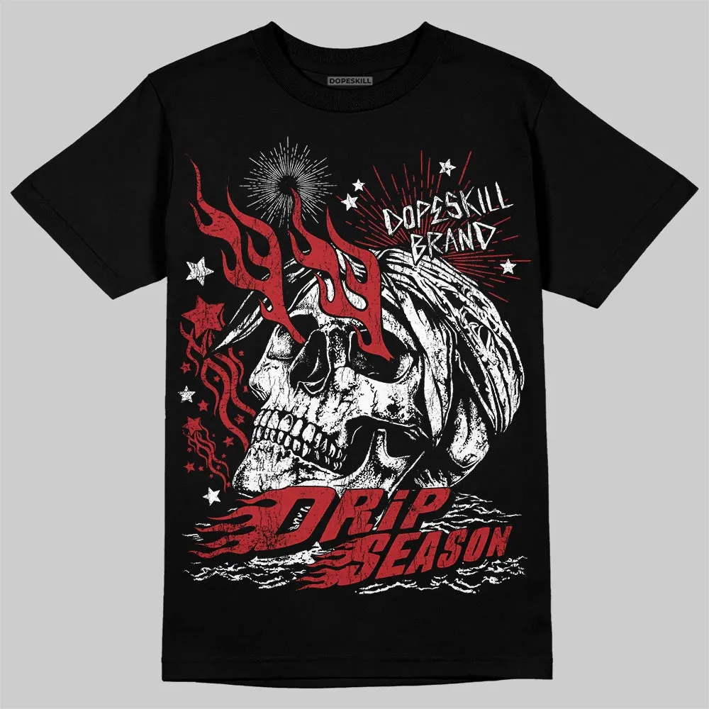 Flu Game 12s DopeSkill T-Shirt Drip Season Graphic sold by DopeSkill