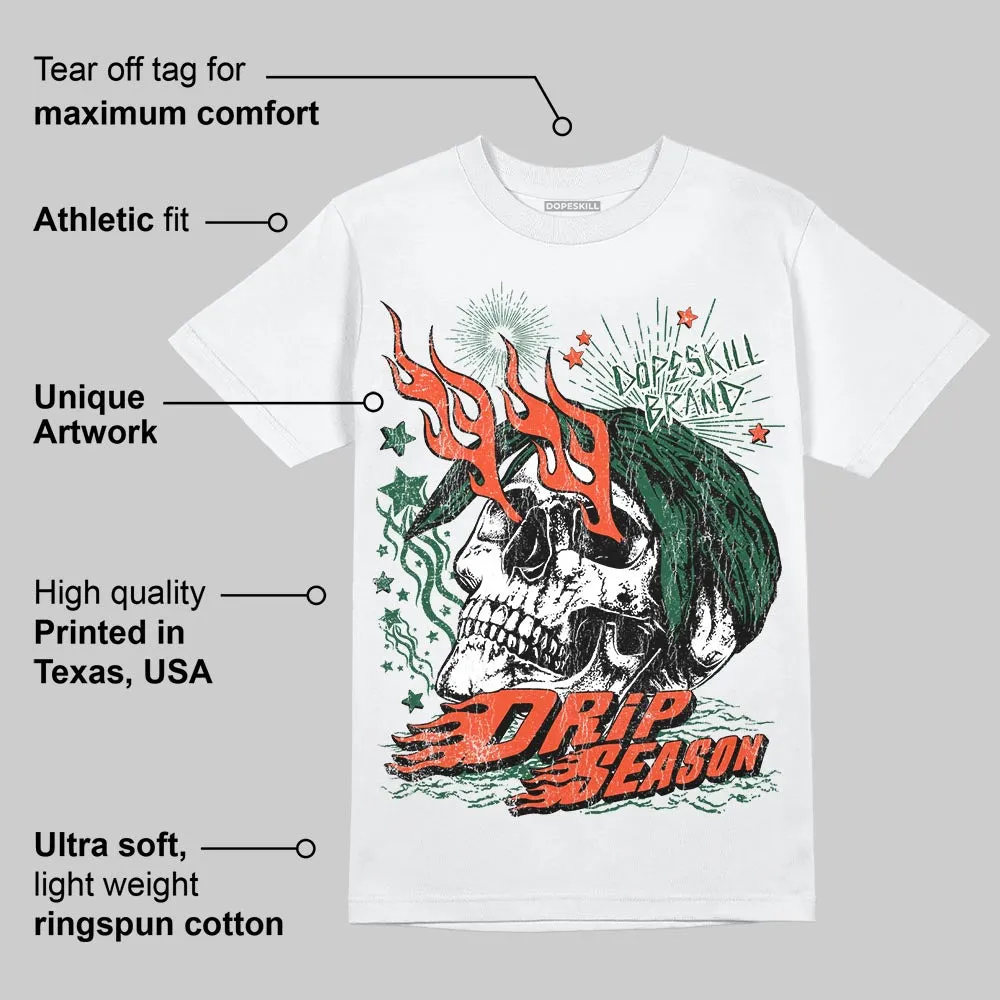 Dunk Team Dark Green Orange DopeSkill T-Shirt Drip Season Graphic sold by DopeSkill product image thumbnail 3