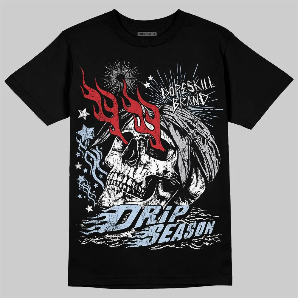 Black Metallic Reimagined 5s DopeSkill T-Shirt Drip Season Graphic sold by DopeSkill
