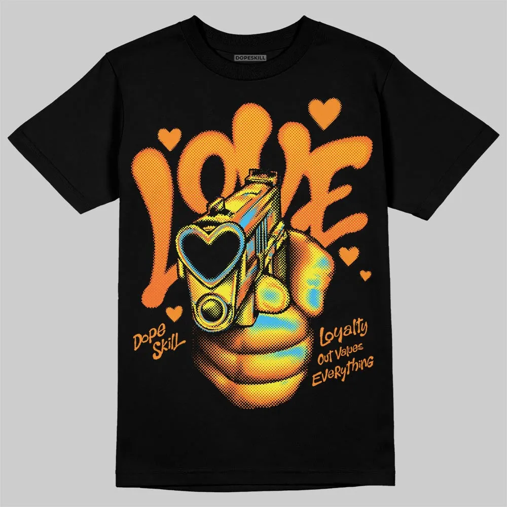 Orange Black White DopeSkill T-Shirt Love Shot Graphic sold by DopeSkill product image thumbnail 2