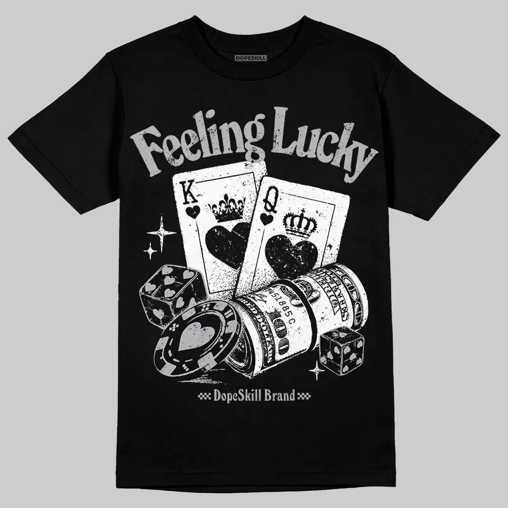 White Cement 4s DopeSkill T-Shirt Feeling Lucky Graphic sold by DopeSkill product image thumbnail 2