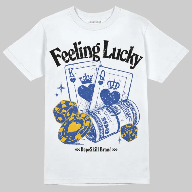 Royal Blue Collection DopeSkill T-Shirt Feeling Lucky Graphic sold by DopeSkill