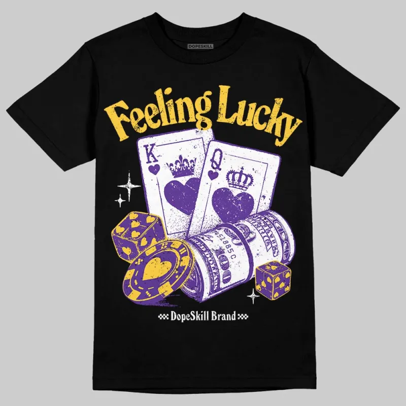 PURPLE Collection DopeSkill T-Shirt Feeling Lucky Graphic sold by DopeSkill
