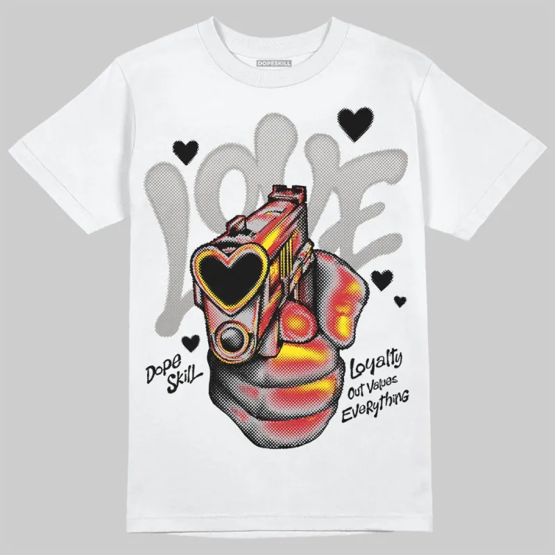 White Cement 4s DopeSkill T-Shirt Love Shot Graphic sold by DopeSkill