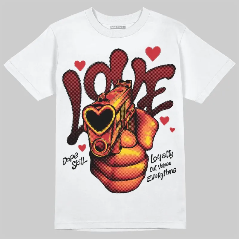 Bred 11s DopeSkill T-Shirt Love Shot Graphic sold by DopeSkill