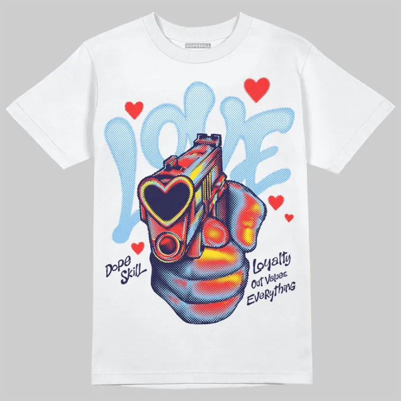 University Blue Collection DopeSkill T-Shirt Love Shot Graphic sold by DopeSkill