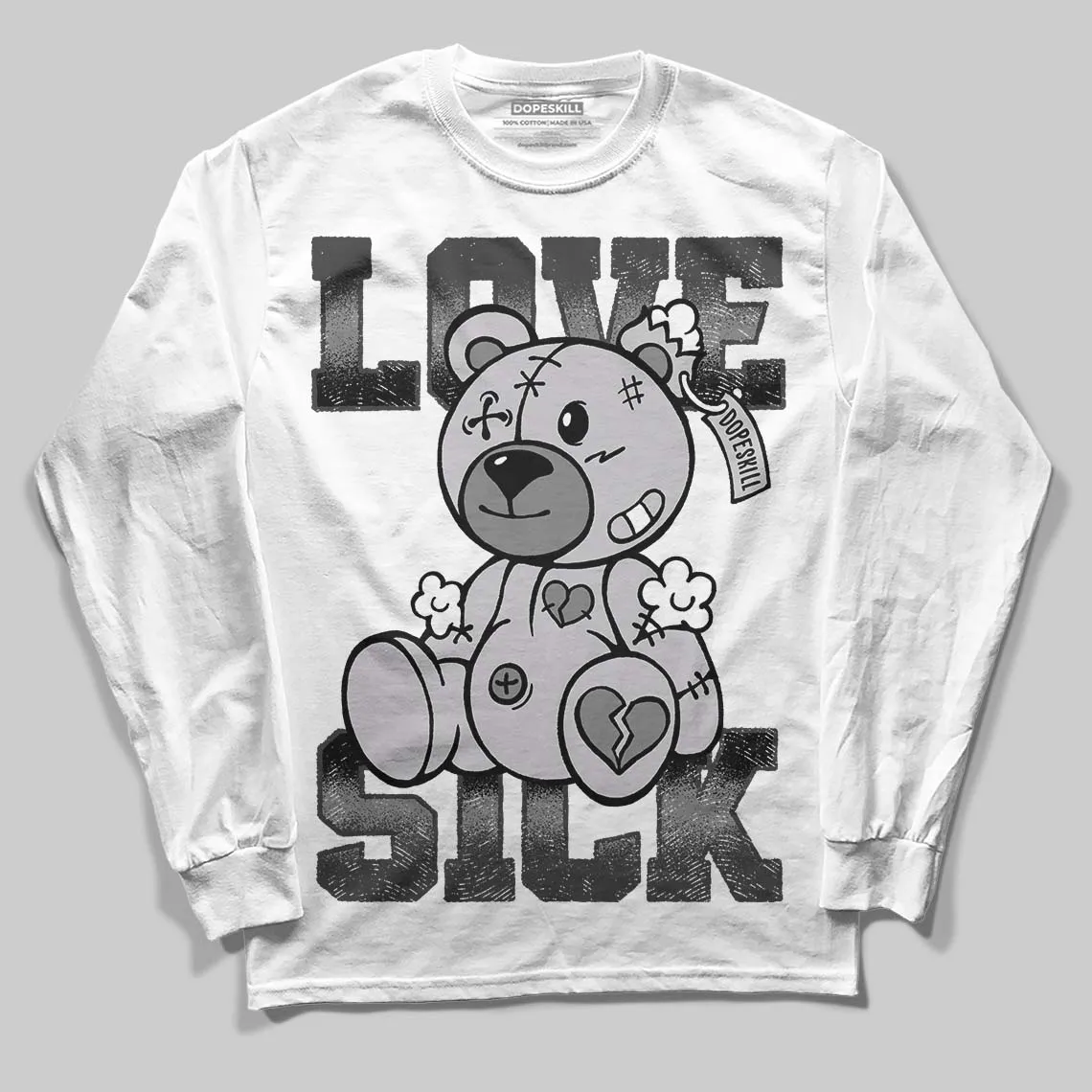 Grey Collection DopeSkill Long Sleeve T-Shirt Love Sick Graphic sold by DopeSkill