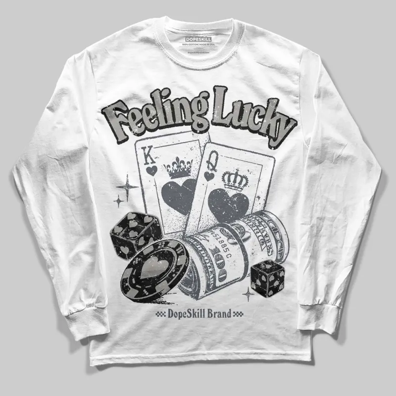 Cool Grey 11s DopeSkill Long Sleeve T-Shirt Feeling Lucky Graphic sold by DopeSkill