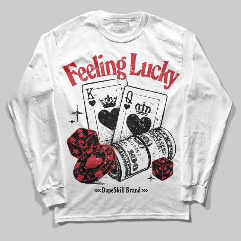 Bred 11s DopeSkill Long Sleeve T-Shirt Feeling Lucky Graphic sold by DopeSkill