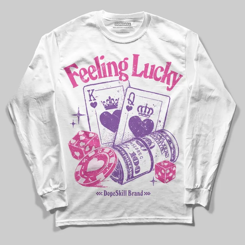 Pink Collection DopeSkill Long Sleeve T-Shirt Feeling Lucky Graphic sold by DopeSkill