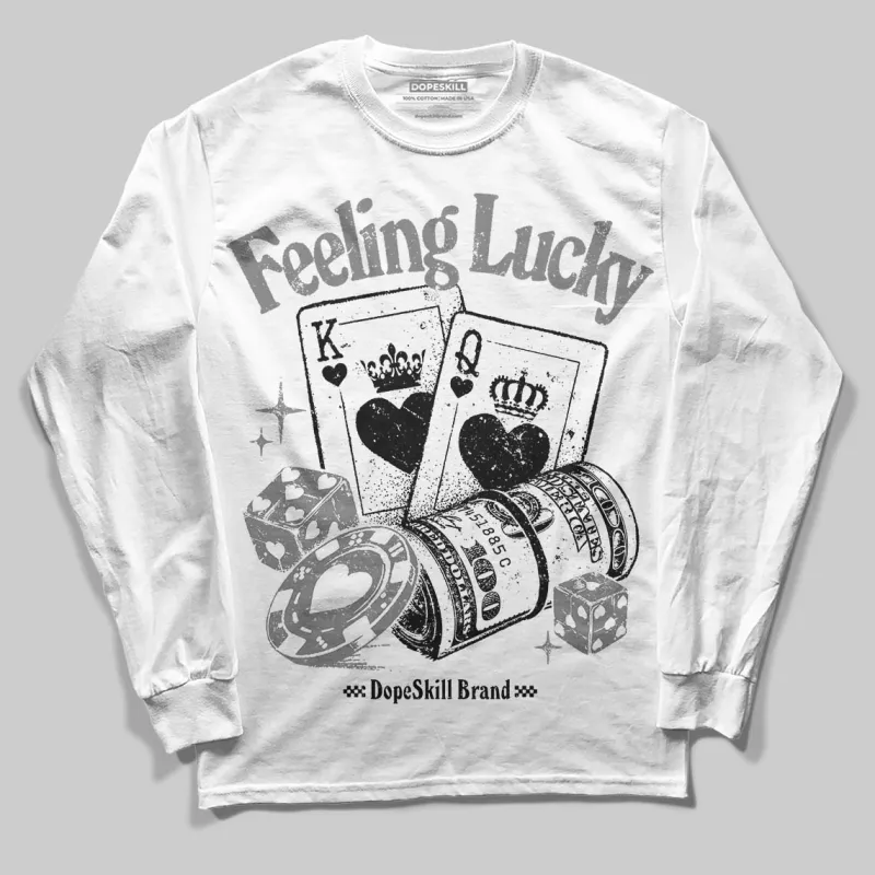 Grey Collection DopeSkill Long Sleeve T-Shirt Feeling Lucky Graphic sold by DopeSkill