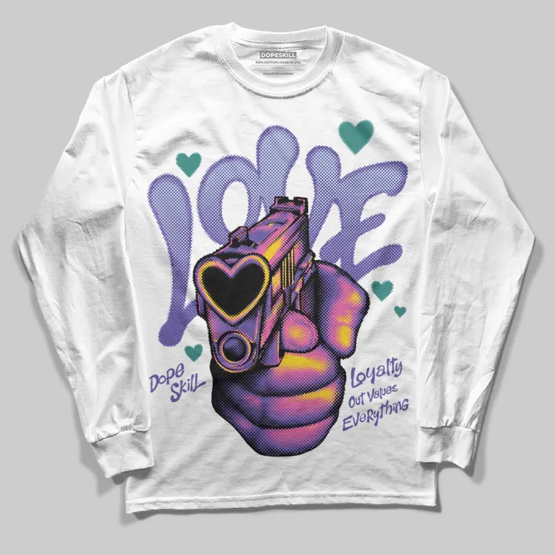 Grape 5s DopeSkill Long Sleeve T-Shirt Love Shot Graphic sold by DopeSkill