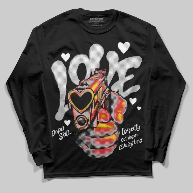 Dunk Panda White Black DopeSkill Long Sleeve T-Shirt Love Shot Graphic sold by DopeSkill