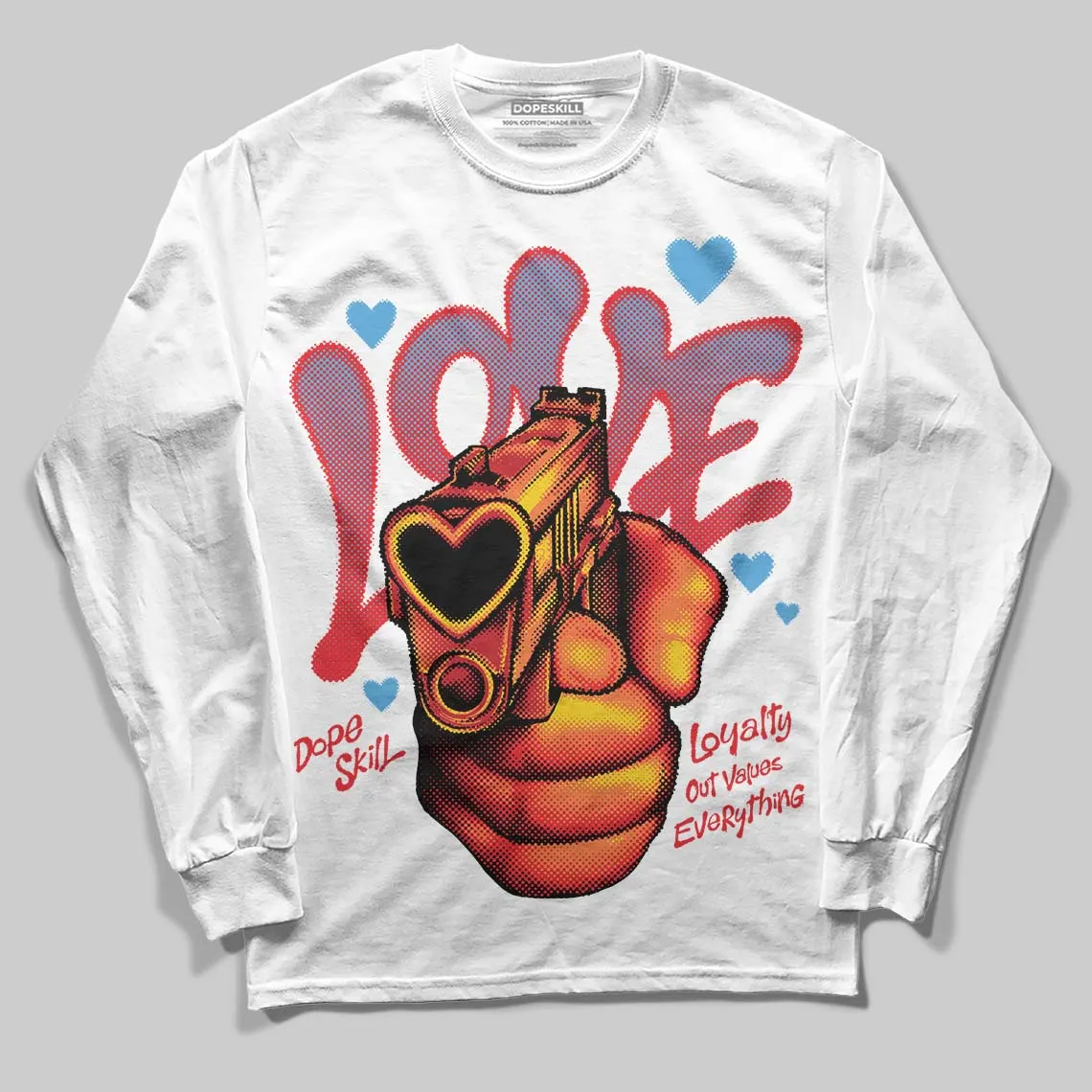 Cherry 11s DopeSkill Long Sleeve T-Shirt Love Shot Graphic sold by DopeSkill