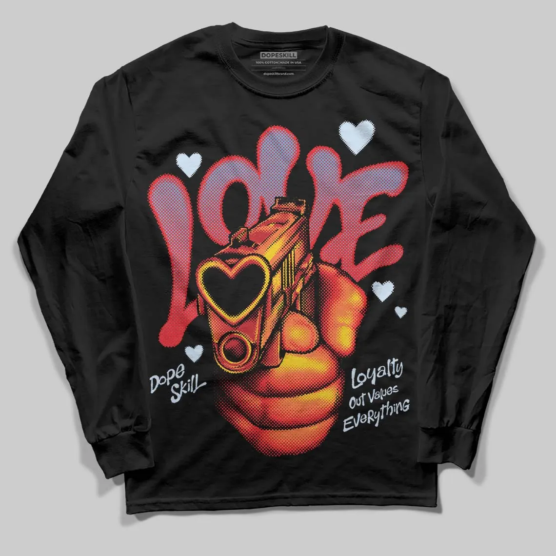 Cherry 11s DopeSkill Long Sleeve T-Shirt Love Shot Graphic sold by DopeSkill product image thumbnail 2