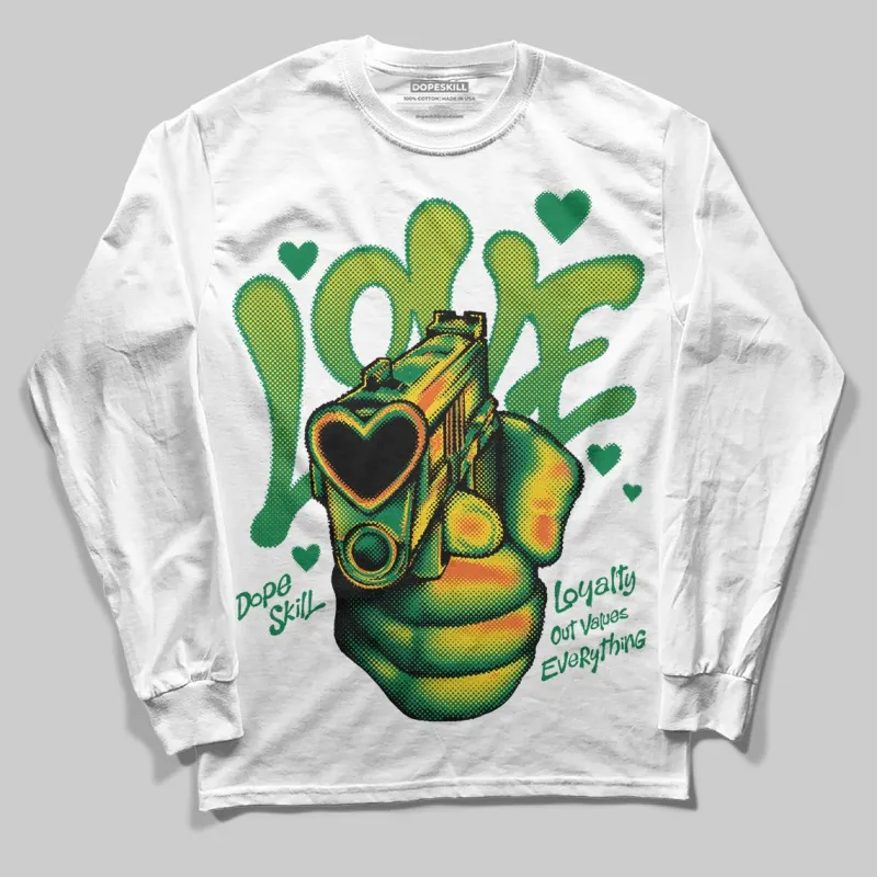 Green Collection DopeSkill Long Sleeve T-Shirt Love Shot Graphic sold by DopeSkill