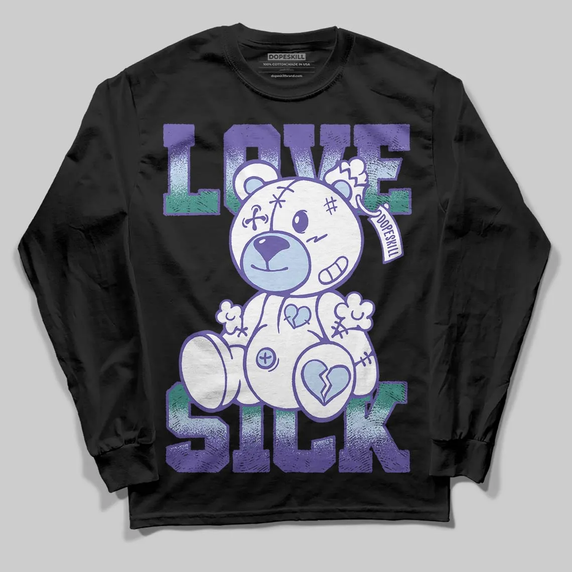 Grape 5s DopeSkill Long Sleeve T-Shirt Love Sick Graphic sold by DopeSkill product image thumbnail 2