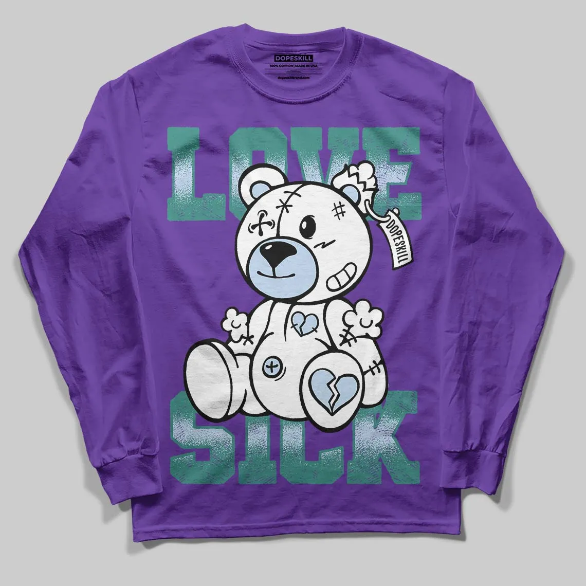 Grape 5s DopeSkill Long Sleeve T-Shirt Love Sick Graphic sold by DopeSkill product image thumbnail 3