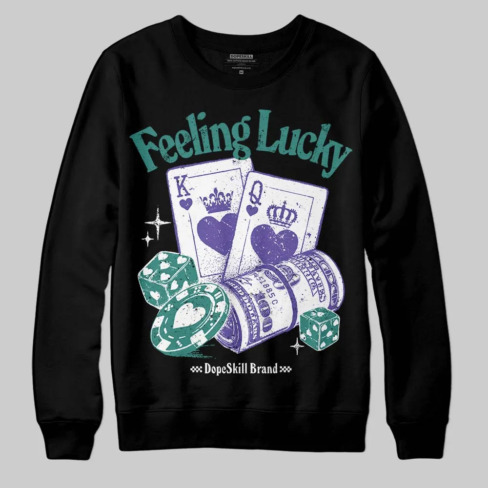 Grape 5s DopeSkill Sweatshirt Feeling Lucky Graphic sold by DopeSkill product image thumbnail 2