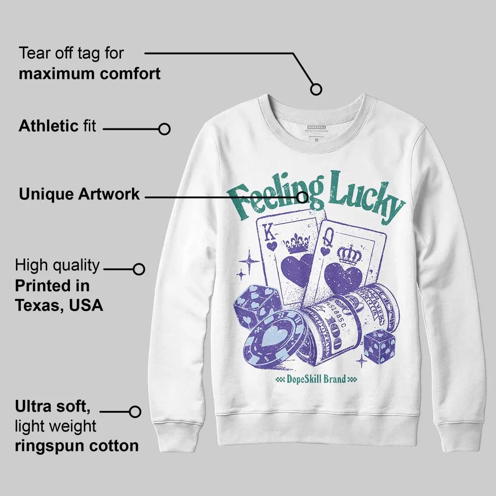 Grape 5s DopeSkill Sweatshirt Feeling Lucky Graphic sold by DopeSkill product image thumbnail 4