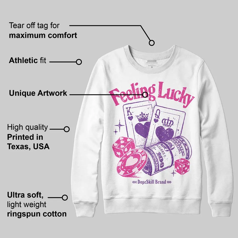 Pink Collection DopeSkill Sweatshirt Feeling Lucky Graphic sold by DopeSkill product image thumbnail 3