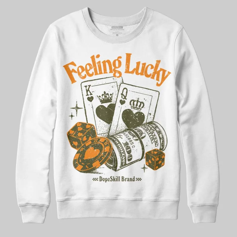 Olive Collection DopeSkill Sweatshirt Feeling Lucky Graphic sold by DopeSkill