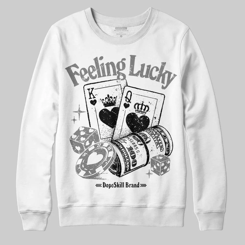 Grey Collection DopeSkill Sweatshirt Feeling Lucky Graphic sold by DopeSkill