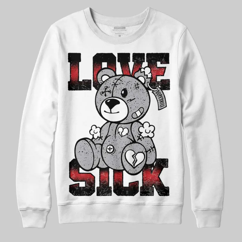 White Cement 4s DopeSkill Sweatshirt Love Sick Graphic sold by DopeSkill