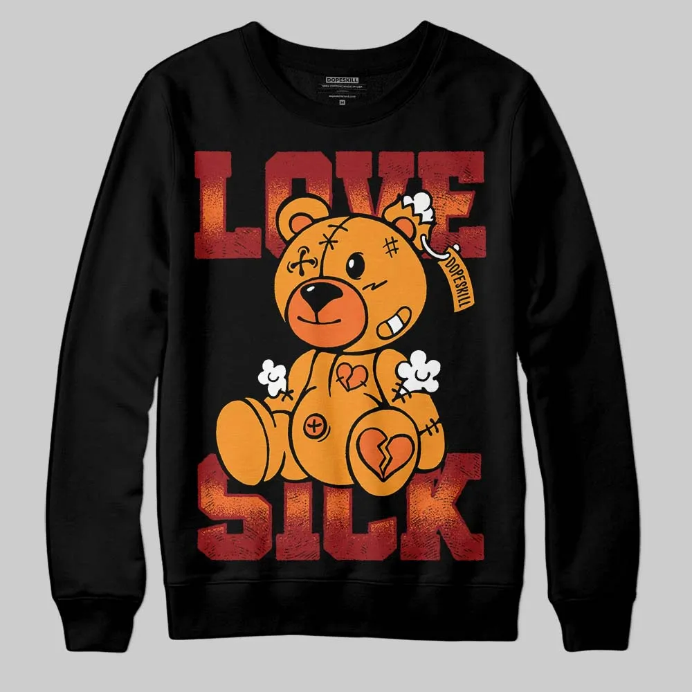 Orange Black White DopeSkill Sweatshirt Love Sick Graphic sold by DopeSkill product image thumbnail 2