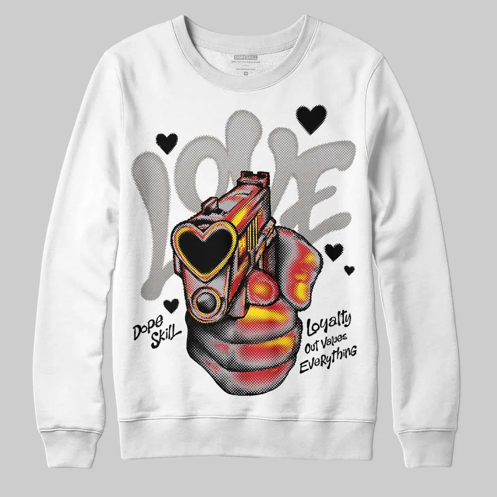 White Cement 4s DopeSkill Sweatshirt Love Shot Graphic sold by DopeSkill