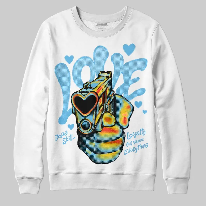 Legend Blue 11s DopeSkill Sweatshirt Love Shot Graphic sold by DopeSkill