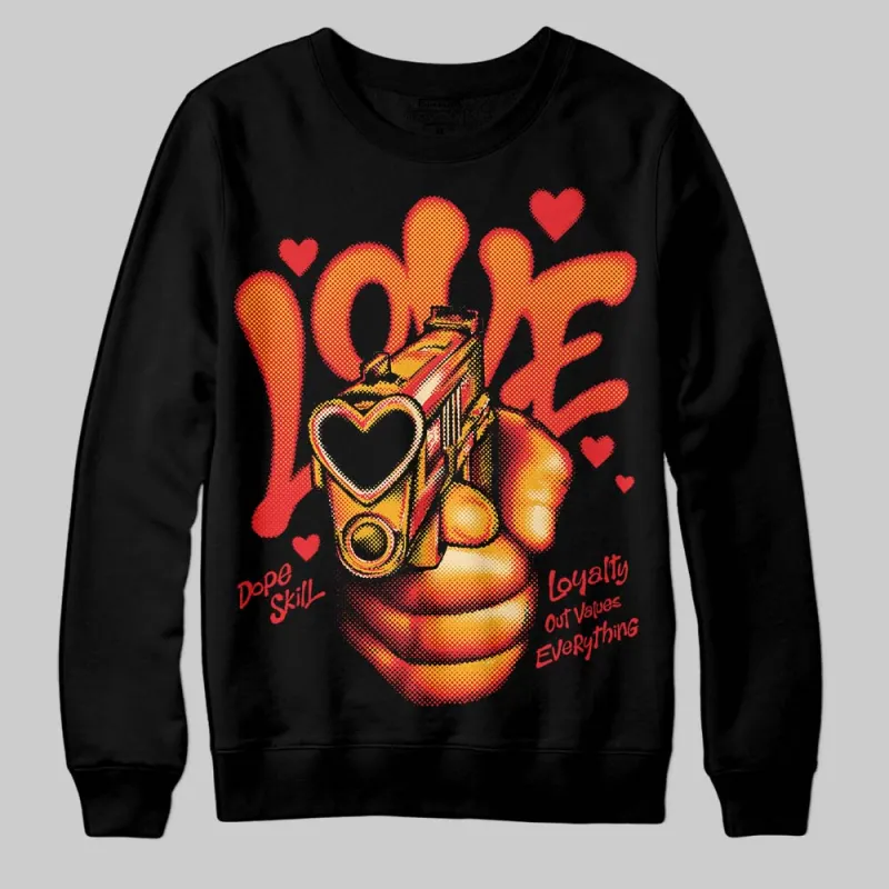Red Collection DopeSkill Sweatshirt Love Shot Graphic sold by DopeSkill
