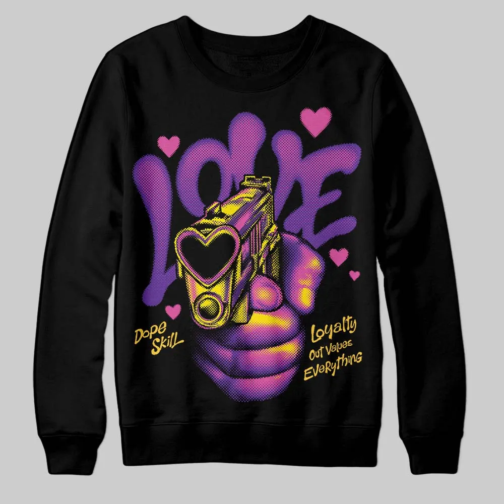 PURPLE Collection DopeSkill Sweatshirt Love Shot Graphic sold by DopeSkill