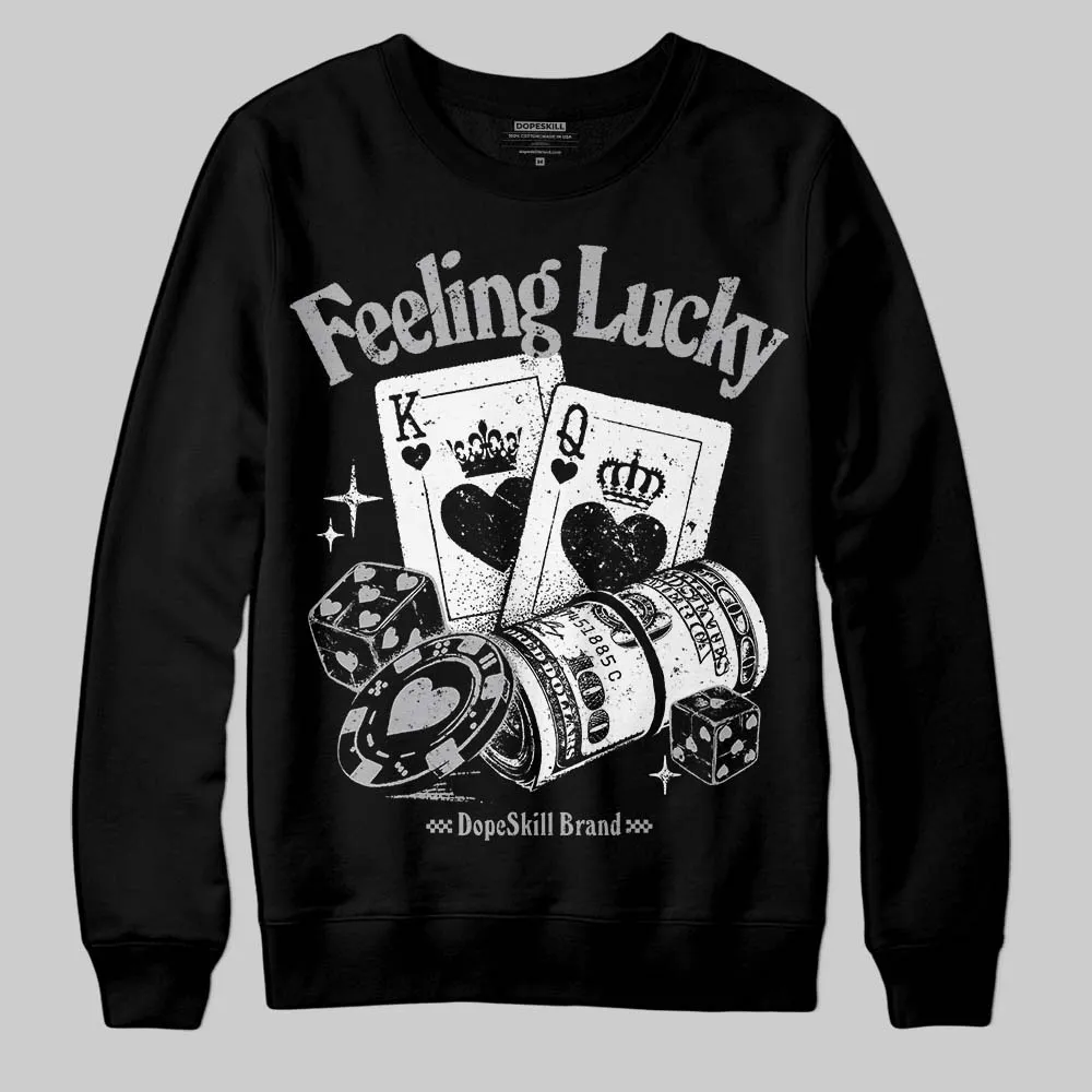White Cement 4s DopeSkill Sweatshirt Feeling Lucky Graphic sold by DopeSkill product image thumbnail 2