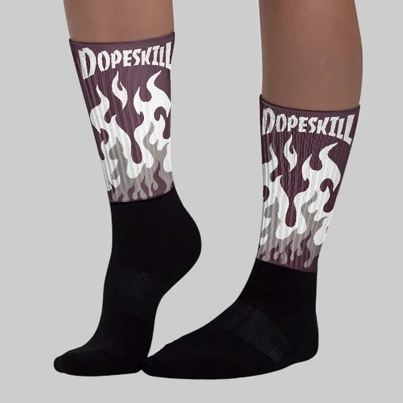 A Ma Maniere x "Violet Ore" 5s DopeSkill Sublimated Sock FIRE Graphic sold by DopeSkill product image thumbnail 3