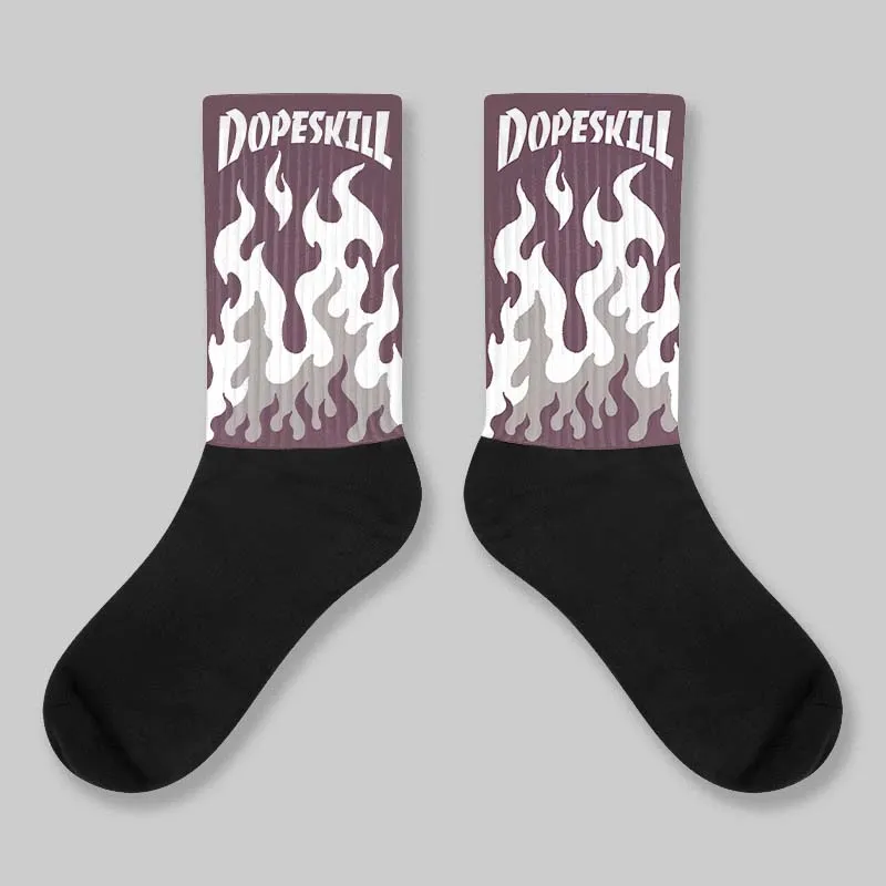 A Ma Maniere x "Violet Ore" 5s DopeSkill Sublimated Sock FIRE Graphic sold by DopeSkill
