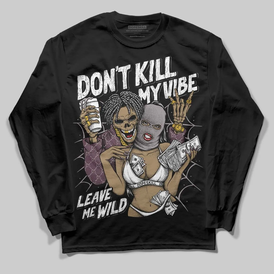 A Ma Maniere x "Violet Ore" 5s DopeSkill Long Sleeve T-Shirt Don't Kill My Vibe Graphic sold by DopeSkill product image thumbnail 2