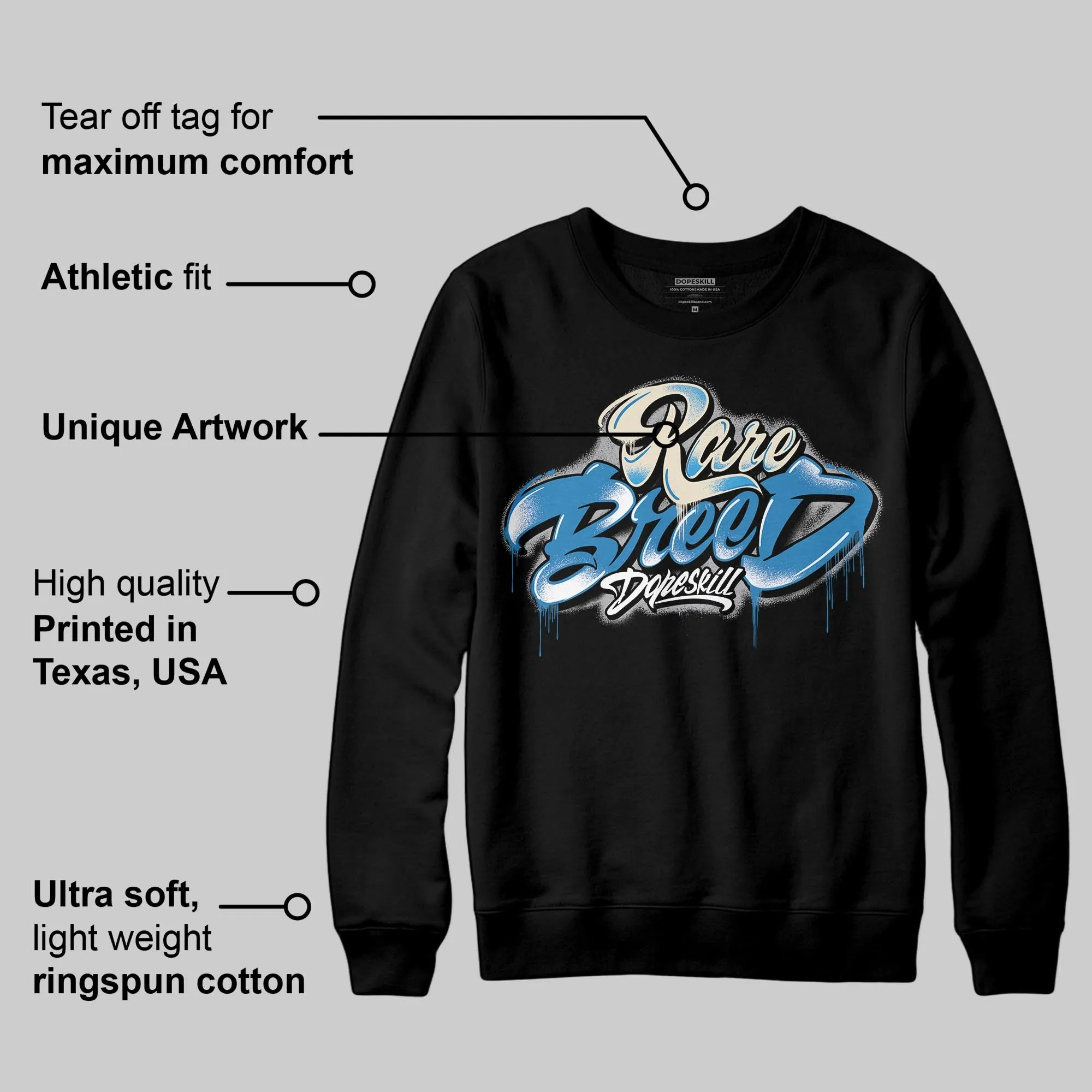 Rare Air 3s DopeSkill Sweatshirt Rare Breed Type Graphic sold by DopeSkill product image thumbnail 3