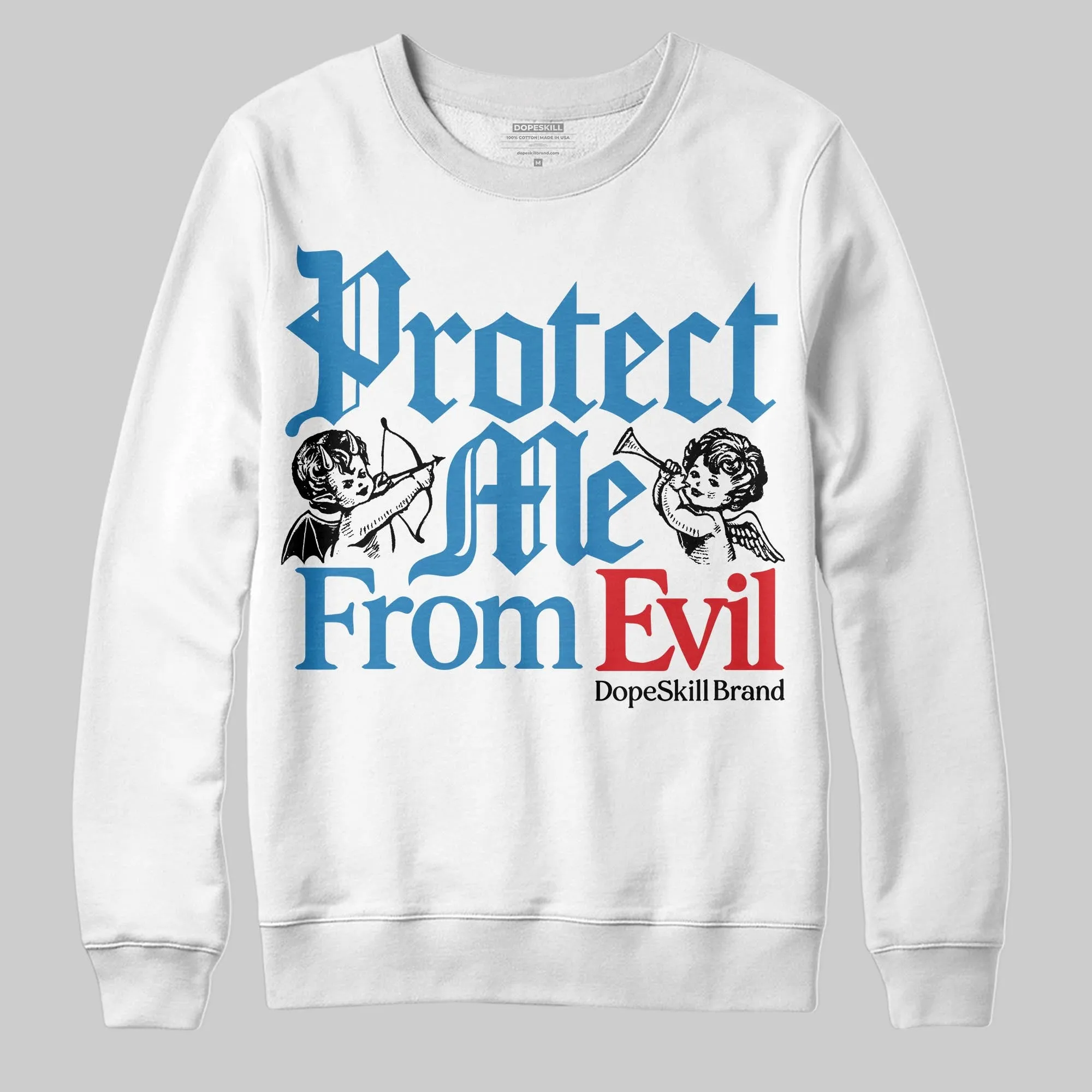 Rare Air 3s DopeSkill Sweatshirt Protect Me From Evil Graphic sold by DopeSkill product image thumbnail 2