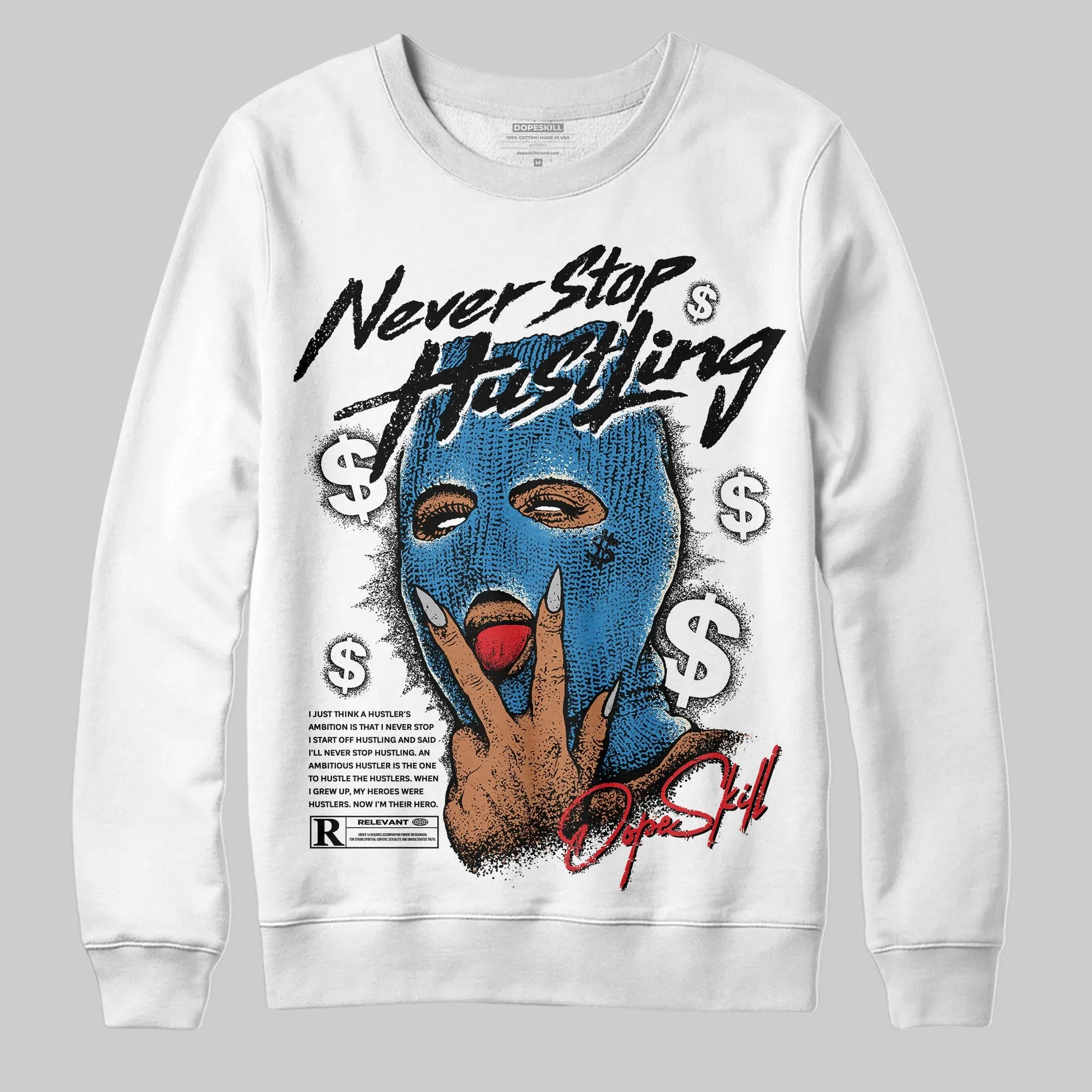 Rare Air 3s DopeSkill Sweatshirt Never Stop Hustling Graphic sold by DopeSkill product image thumbnail 2