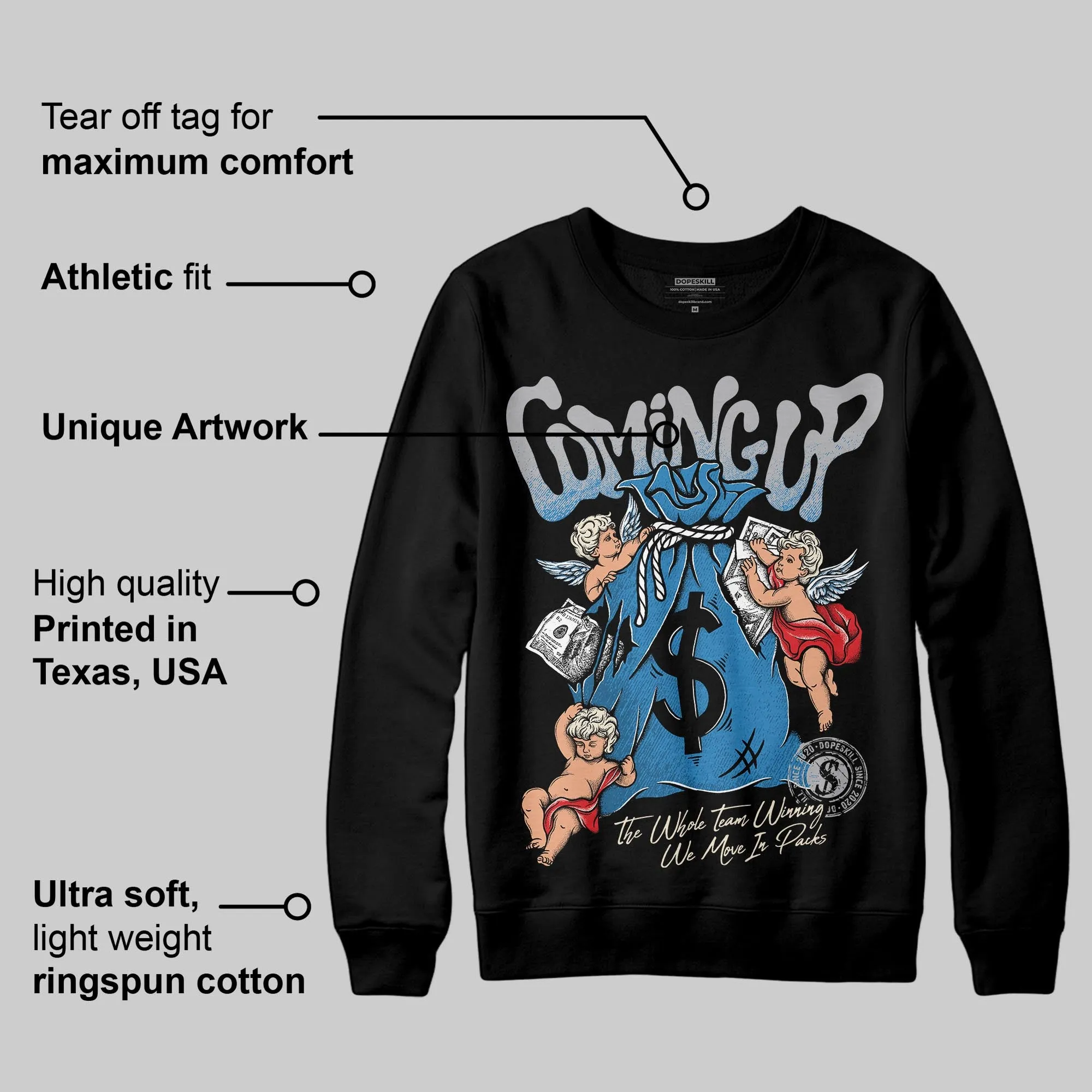 Rare Air 3s DopeSkill Sweatshirt Money Bag Coming Up Graphic sold by DopeSkill product image thumbnail 3
