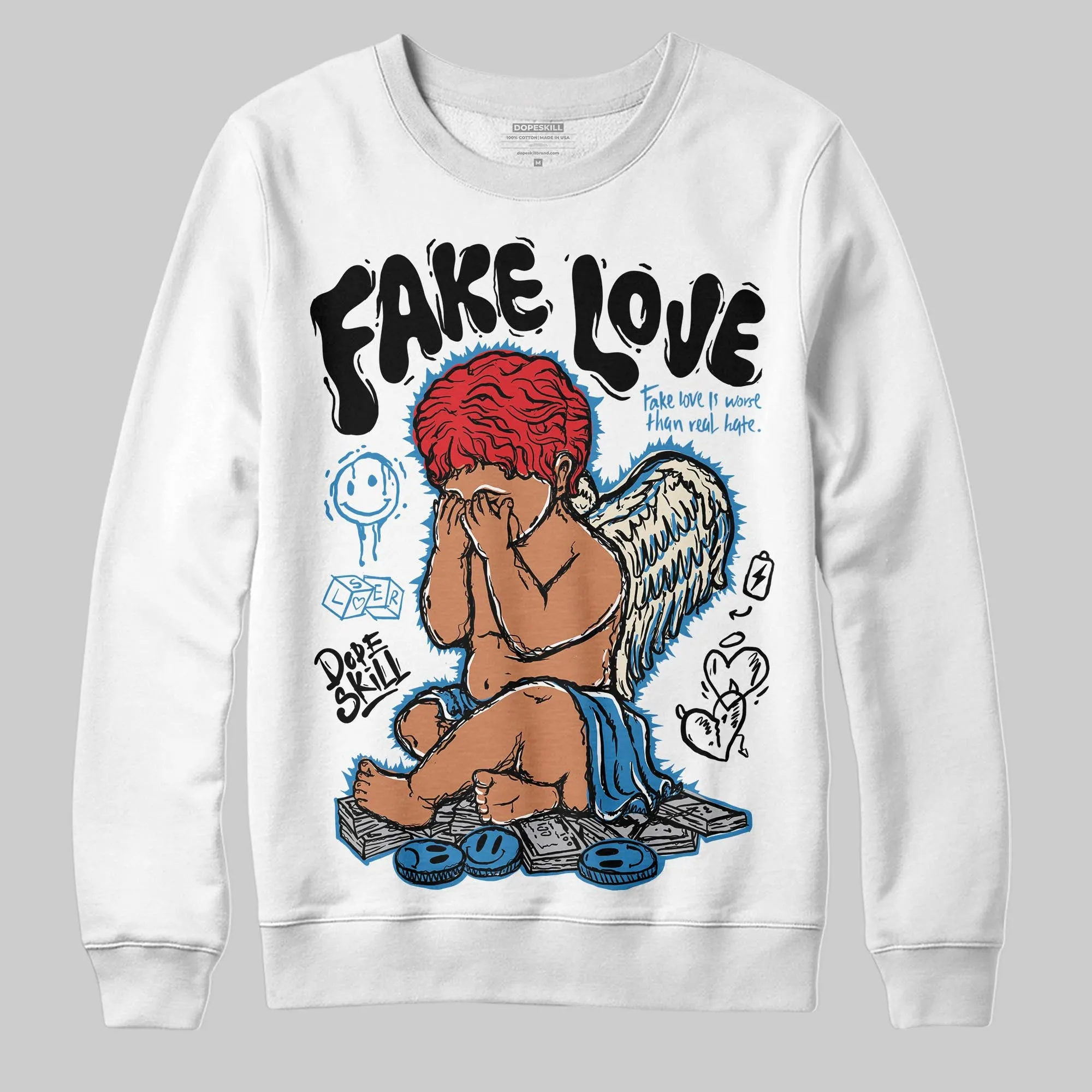 Rare Air 3s DopeSkill Sweatshirt False Love Graphic sold by DopeSkill product image thumbnail 2